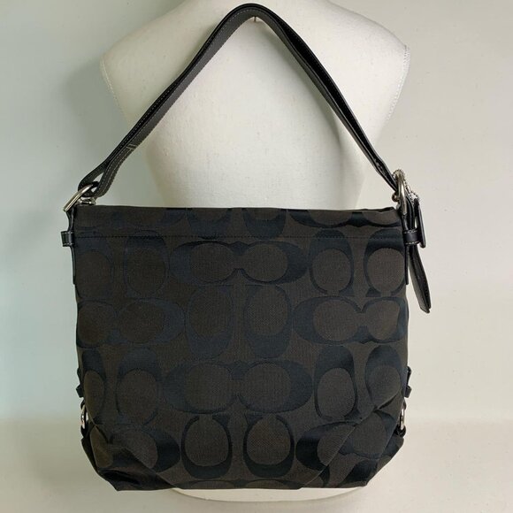 Vintage black Coach shoulder and - Picture 2 of 8